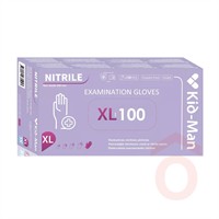 Nitril kesztyű kékes lila "XL" púdermentes 100db 17236