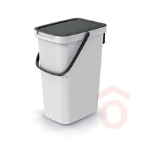 Szemetes falra szerelhető felhajt. tetejű 12l szürke Systema