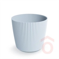 Virágcserép Milly Round 236x236x208mm szürke pp.