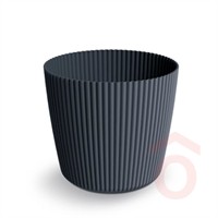 Virágcserép Milly Round 390x390x345mm antracit pp.