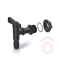 Esővizgyüjtő tartályhoz csap Műanyag 26mm/3/4" fekete
