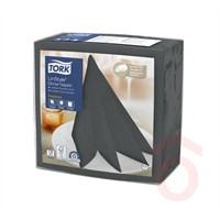 TORK 478889 szalvéta prémium 39x39cm 1/4 50db antracit LinSt