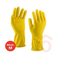 Gumikesztyű rock safety "M" 40g sárga latex tang-40