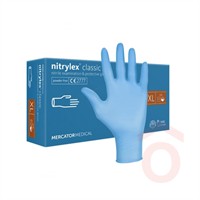 Nitril kesztyű kék XL" púdermentes 100db Classic Merc