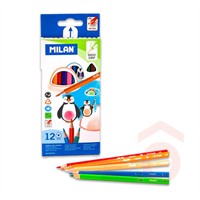 Színesceruza Milan 12-es 231 háromsz. test, 0722312, 0728312