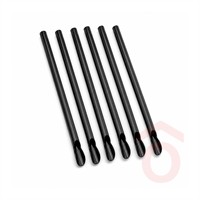 Szívószál PLA 6x210mm 250db fekete kanállá vágott 2071/250
