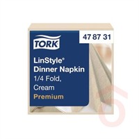 TORK 478731 szalvéta prémium 39x39cm 1/4 50db krém LinStyle