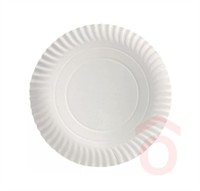 Papírtálca kerek 290mm 100db fehér, vastag lebomló