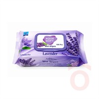 Nedves törlőkendő 120db Aqua Soft Levendula