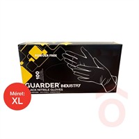 Nitril kesztyű fekete "XL" púdermentes 100db Guarder 1023XL