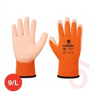 Kesztyű poliészter PU tenyérmártott narancs  "9/L" SF0032-9