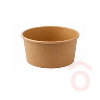 Salátás tál kraft 1300ml 50db 185mm (PAP/PE) 17854