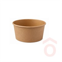 Salátás tál kraft  550ml 50db 150mm (PAP/PE) 17852