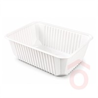 Variatál műanyag 1000ml 50db fehér mikrózható 14009