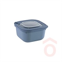 Ételtartó műanyag 0,6l + tető mikróba 125x125x50mm DÜ373