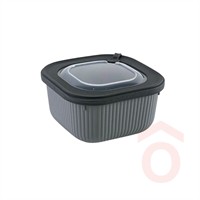 Ételtartó műanyag 1,1l + tető mikróba 150x150x80mm DÜ374