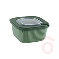 Ételtartó műanyag 1,8l + tető mikróba 180x180x95mm DÜ375