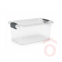 Tároló doboz  6,25l műanyag +tető 210x305x145mm DÜ369