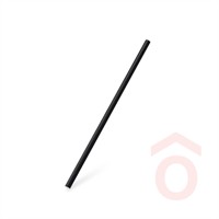 Szívószál PAPÍR 250db 8x230mm fekete lebomló BIO 12676