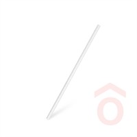 Szívószál PAPÍR 250db 7x230mm fehér lebomló BIO 17466