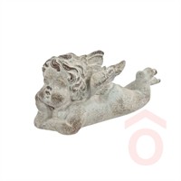 Angyal fekvő cement 24x11x12cm szürke