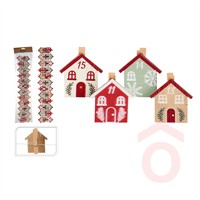 Adventi kalendár 24 db 4,5x4,5x1,3cm GR9125870
