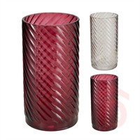 Karácsonyi váza 19 cm AC5001420 bordó h.rózsaszín