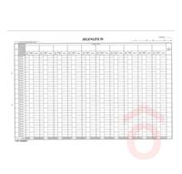 Jelenléti ív havi A/3 C.60-3