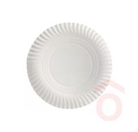 Papírtálca kerek 250mm 100db fehér lebomló BIO