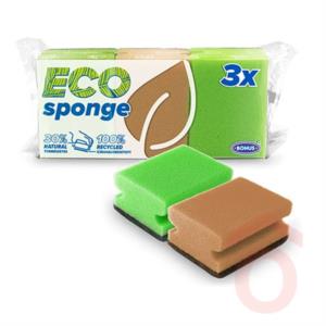 Mosogatószivacs formázott 3db 4,5x7x9,5cm B019 Bonus