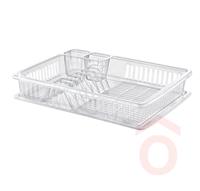 Edényszárító műanyag + tálca 38x30cm e-190 ER26