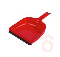 Szemeteslapát műanyag, nyéllel, gumi éllel FA17