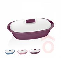 Tál műanyag ovál fedővel 2l bg-341 bb33