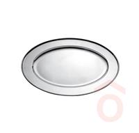 Tálca rozsdamentes 30x20.5cm ovál 30300241