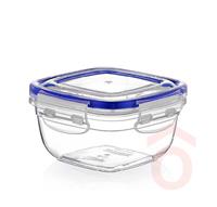 Tároló doboz  0,275l műanyag zárható tetővel DÜ43