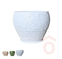 Kerámia kaspó 2 márvány tapicskolt 5113 23/18