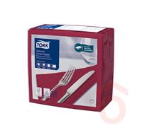 TORK 509417 szalvéta texturált 39x39cm 1/4 2r. 50db bordó