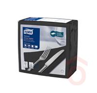 TORK 509419 szalvéta texturált 39x39cm 1/4 2r. 50db fekete