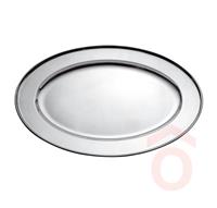 Tálca rozsdamentes 50x34,7cm ovál 30300244