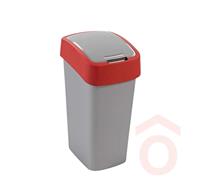 Szemetes billenős 45L pacif.ezüst/piros CU658 curver