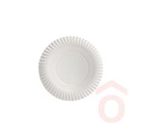 Papírtálca kerek 180mm 100db fehér lebomló BIO