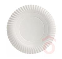 Papírtálca kerek 330mm 100db fehér lebomló BIO