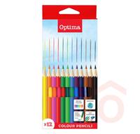 Színesceruza optima 12db hatszög 07.00919