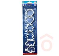 Sütemény szaggató műanyag 6 részes eng-014