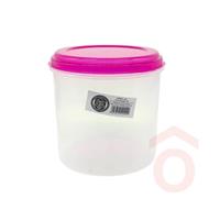Tároló műanyag 1,8l terővel kerek 0857