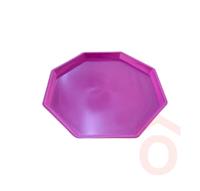 Tálca műanyag 25,5x25,5x1,5cm oktogon 0543