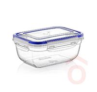 Tároló doboz  0,8l műanyag zárható tetővel DÜ45 30112