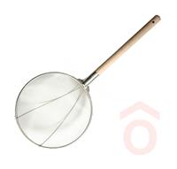 Szűrő rozsdamentes 30cm erősített fa nyéllel 80113250