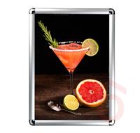 Plakátkeret a/4 eloxált fém leker. sarok  3254