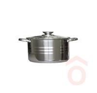 Lábas inox 18cm+üveg fedő 2,3lit.